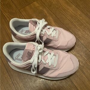New Balance Pink and White Sneakers